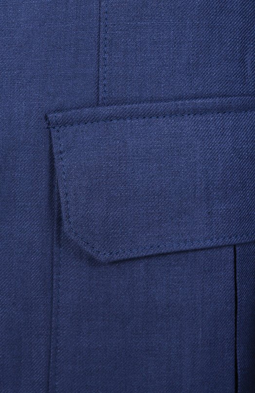 Льняной пиджак Corneliani 25X591-2514108 Синий  25X591-2514108 Фото 8