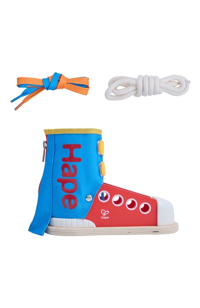 Развивающая игрушка-головоломка завяжи шнурки HAPE разноцветного цвета по цене 4280 руб., арт. E1117_HP, фото 3 Развивающая игрушка-головоломка завяжи шнурки HAPE, арт. E1117_HP, фото 3