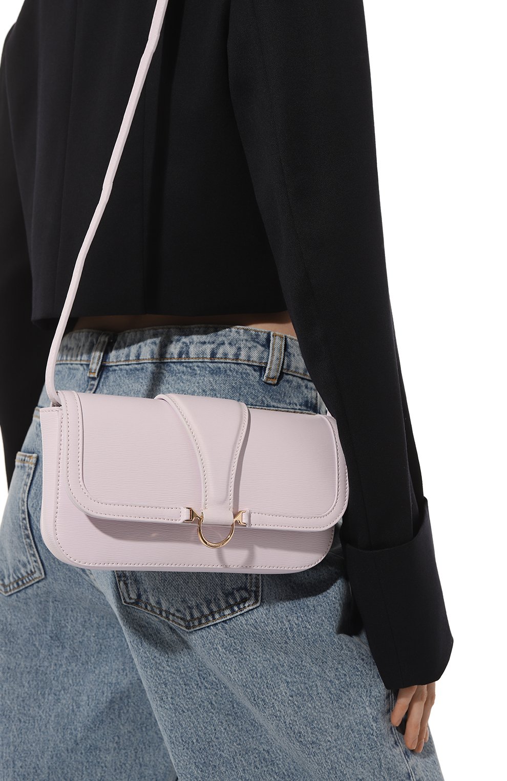 Сумка BORBONESE сиреневого цвета по цене 51450 руб., арт. 922001, фото 2 Сумка BORBONESE, арт. 922001, фото 2