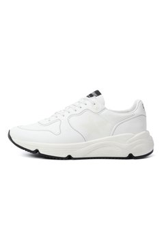 Мужские кроссовки running sole GOLDEN GOOSE DELUXE BRAND белого цвета, арт. GMF00126.F003953 | Фото 4 (Подошва: Массивная; Материал внутренний: Текстиль; Материал внешний: Экокожа; Кросс-КТ: Низкие; Материал утеплителя: Без утеплителя; Стили: Классический)