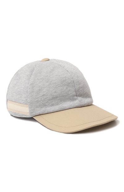 Хлопковая бейсболка ELEVENTY серого цвета по цене 9765 руб., арт. ES0P67/F0096, фото 1 Хлопковая бейсболка ELEVENTY, арт. ES0P67/F0096, фото 1