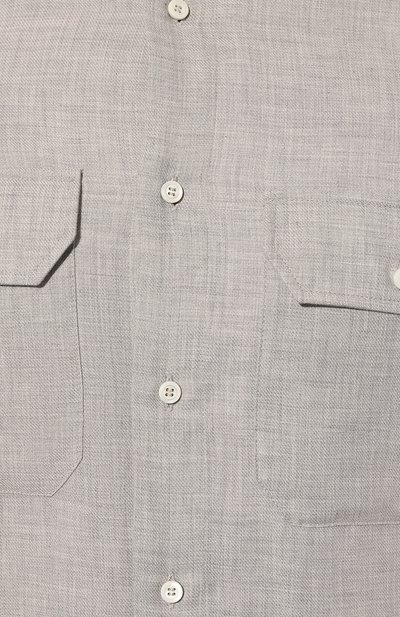 Рубашка из хлопка и кашемира BRUNELLO CUCINELLI, арт. MY6120626, фото 5