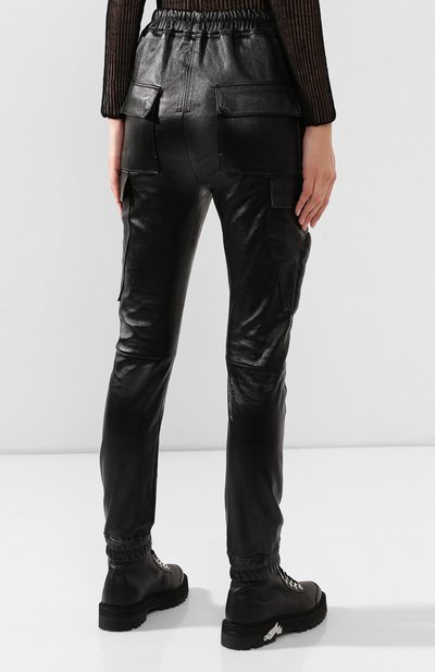 Брюки RICK OWENS черного цвета по цене 153000 руб., арт. R019F5361/LS, фото 4 Брюки RICK OWENS, арт. R019F5361/LS, фото 4