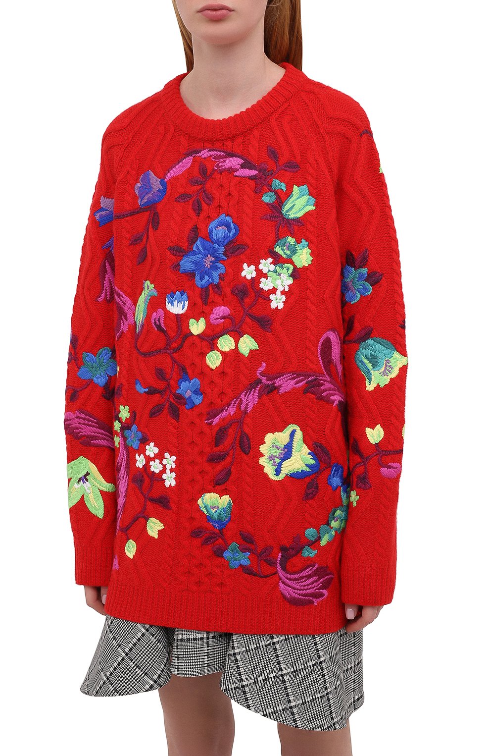 Шерстяной свитер VERSACE красного цвета по цене 299500 руб., арт. A87697/A237035, фото 3 Шерстяной свитер VERSACE, арт. A87697/A237035, фото 3