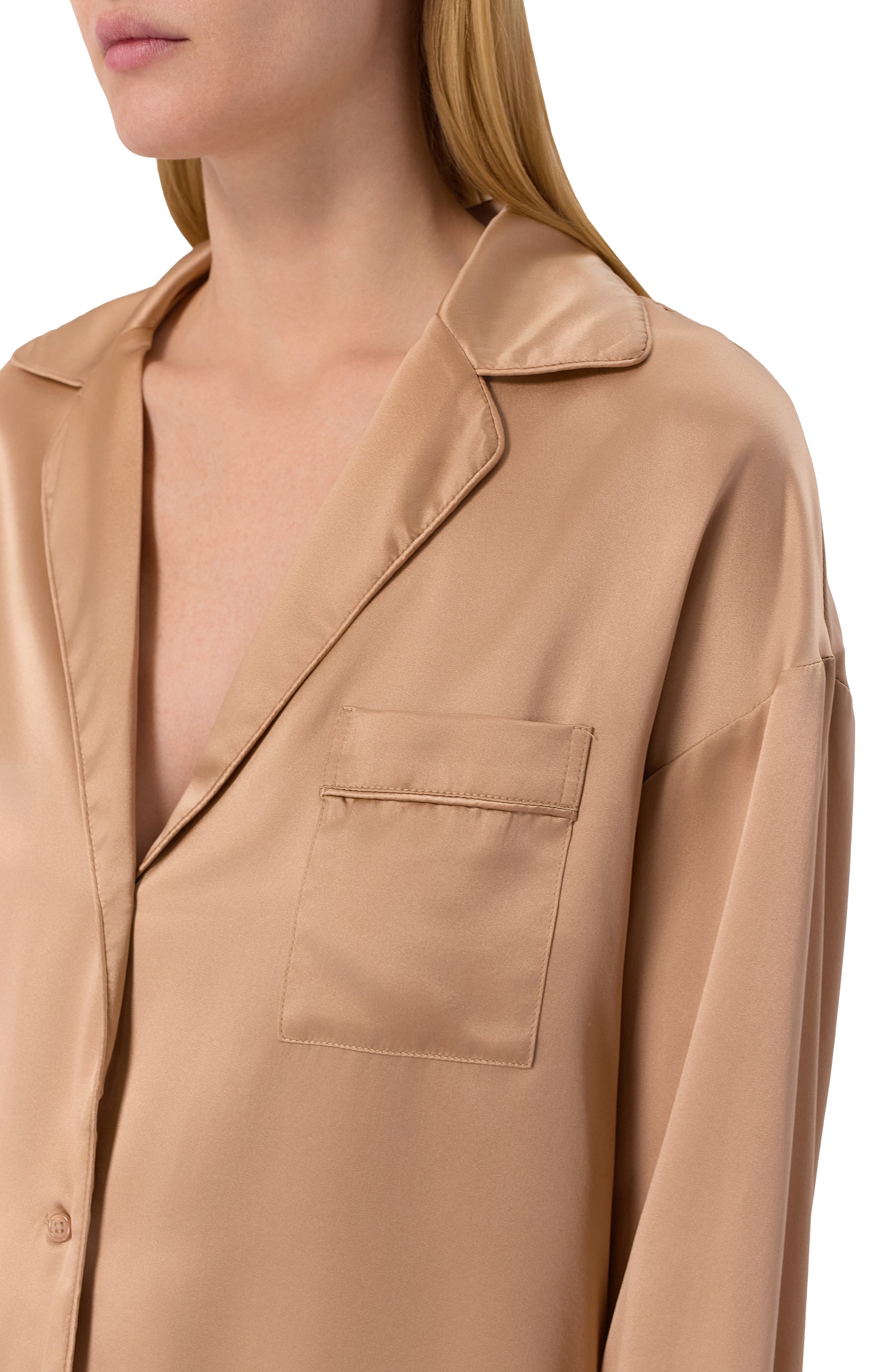 Шелковая блузка LIVY бежевого цвета по цене 56660 руб., арт. 655096116, фото 5 Шелковая блузка LIVY, арт. 655096116, фото 5