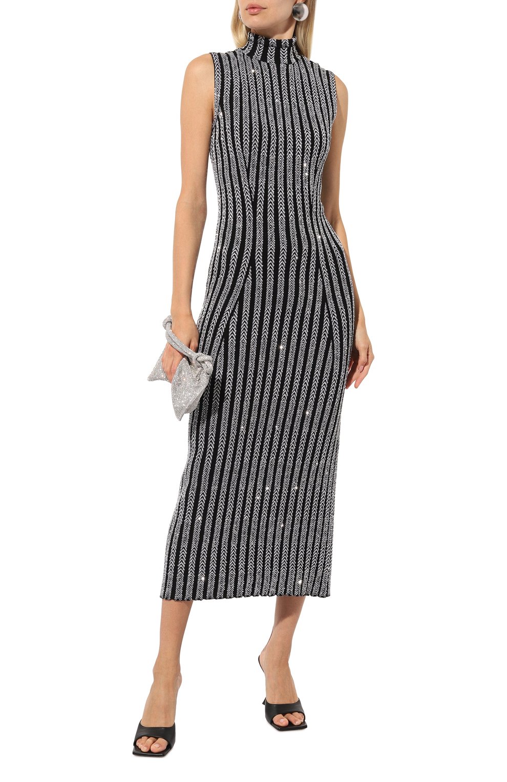 Платье с отделкой пайетками MISSONI серого цвета по цене 186500 руб., арт. DS24WG1R/BK039G, фото 2 Платье с отделкой пайетками MISSONI, арт. DS24WG1R/BK039G, фото 2