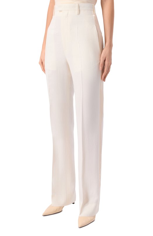 Брюки из вискозы и льна Armarium ARMFWP030/V016 Кремовый  ARMFWP030/V016 Фото 3