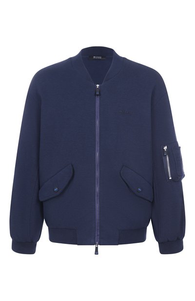 Мужской бомбер из хлопка и шелка KNT, арт. UMM062601