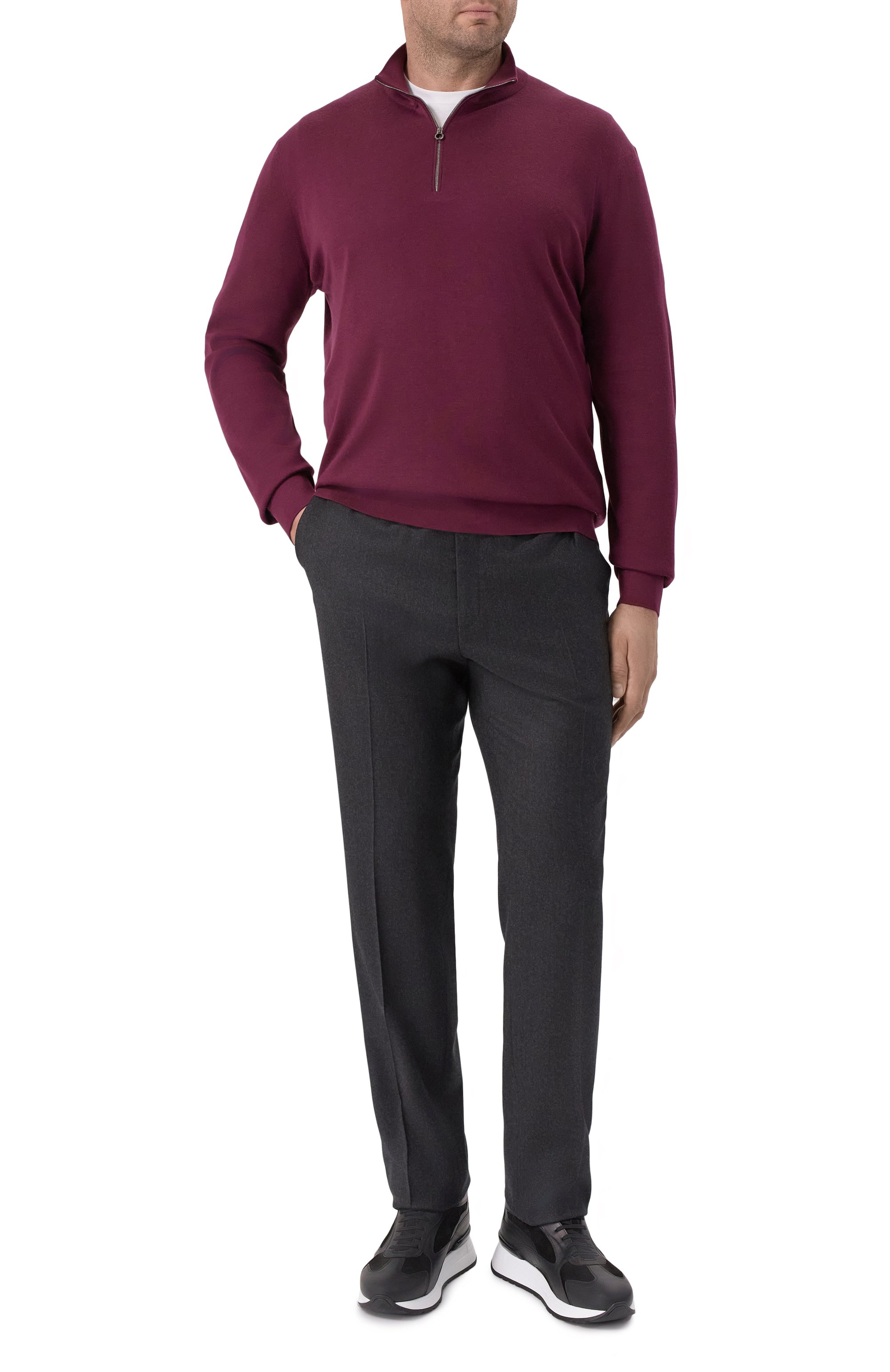 Шерстяные брюки CORNELIANI, арт. 264B08-2618581, фото 2