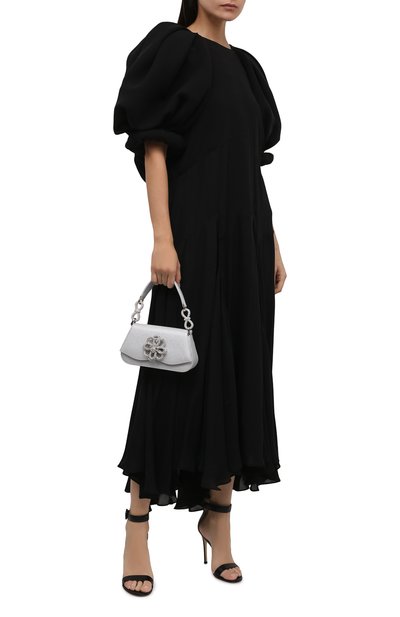 Сумка carrie medium MACH & MACH серебряного цвета по цене 141000 руб., арт. FW21-0104-2 GLITTER, фото 3 Сумка carrie medium MACH & MACH, арт. FW21-0104-2 GLITTER, фото 3