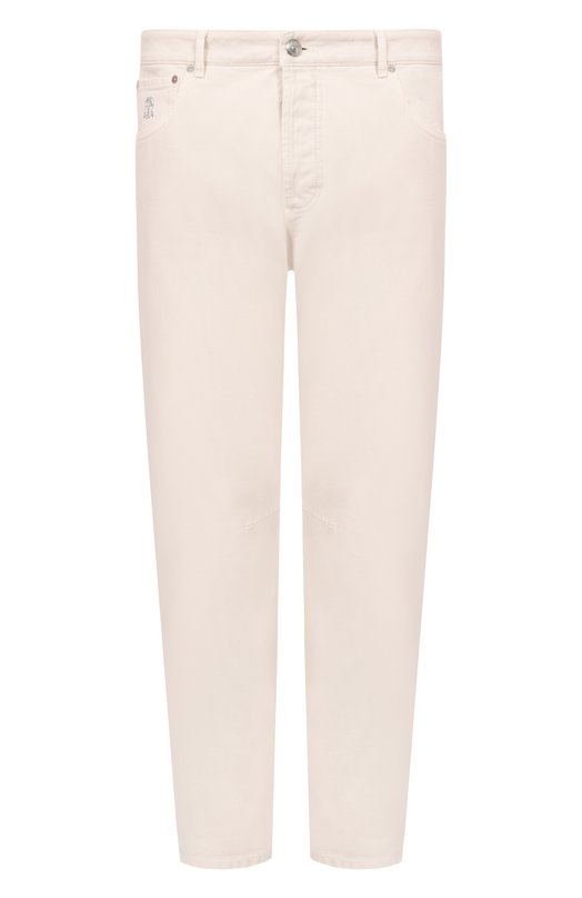 Джинсы Leisure fit Brunello Cucinelli M237UX1290 Кремовый M237UX1290