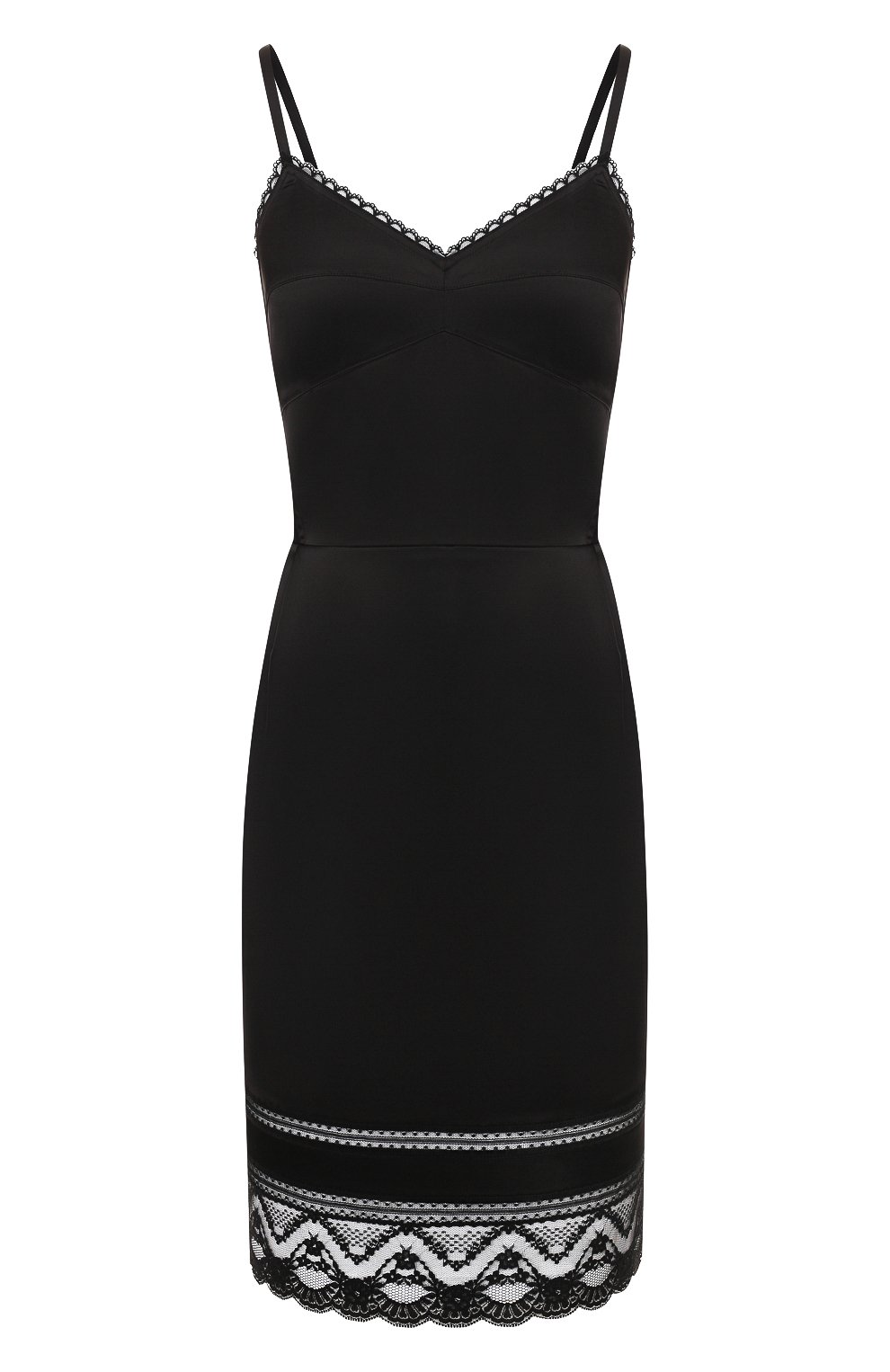 Атласное платье MARC JACOBS (THE) черного цвета по цене 59950 руб., арт. V5000009, фото 1 Атласное платье MARC JACOBS (THE), арт. V5000009, фото 1