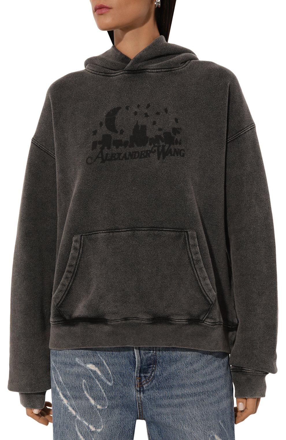 Хлопковое худи ALEXANDER WANG, арт. UCC3241709, фото 3