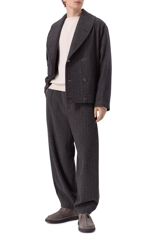Пальто из кашемира и шерсти Giorgio Armani GM002556/TE17771 Серый  GM002556/TE17771 Фото 2