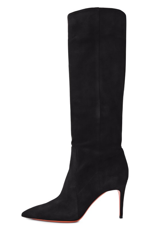 Замшевые сапоги Santoni WSIG71836HI2SAEA Чёрный  WSIG71836HI2SAEA Фото 4