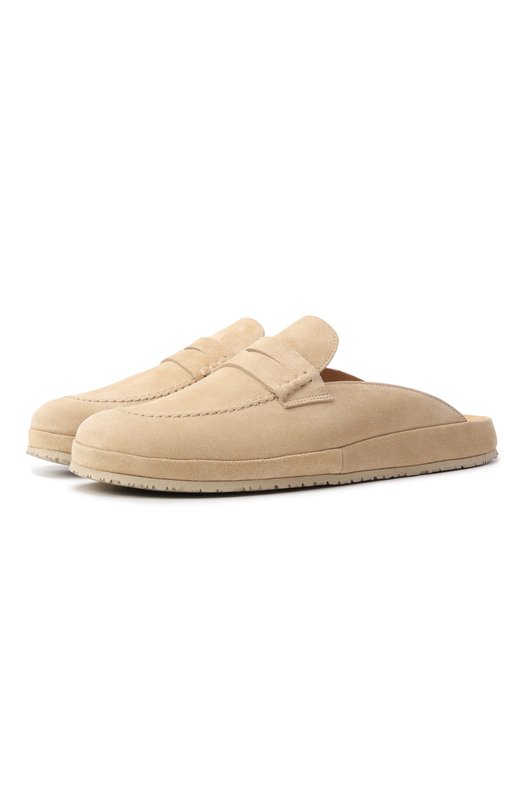 Замшевые домашние туфли Farfalla F5ALI/SUEDE Бежевый F5ALI/SUEDE