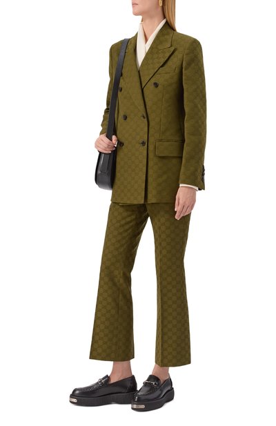 Кожаные лоферы horsebit GUCCI, арт. 796330/AAD30, фото 3