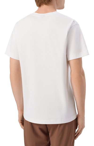 Хлопковая футболка DUNO белого цвета по цене 11100 руб., арт. DUARTE/FAR0, фото 4 Хлопковая футболка DUNO, арт. DUARTE/FAR0, фото 4