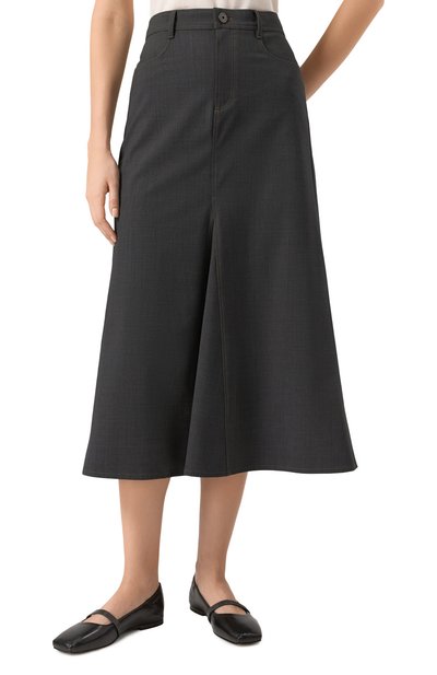 Шерстяная юбка BRUNELLO CUCINELLI, арт. M0W07G3740, фото 3