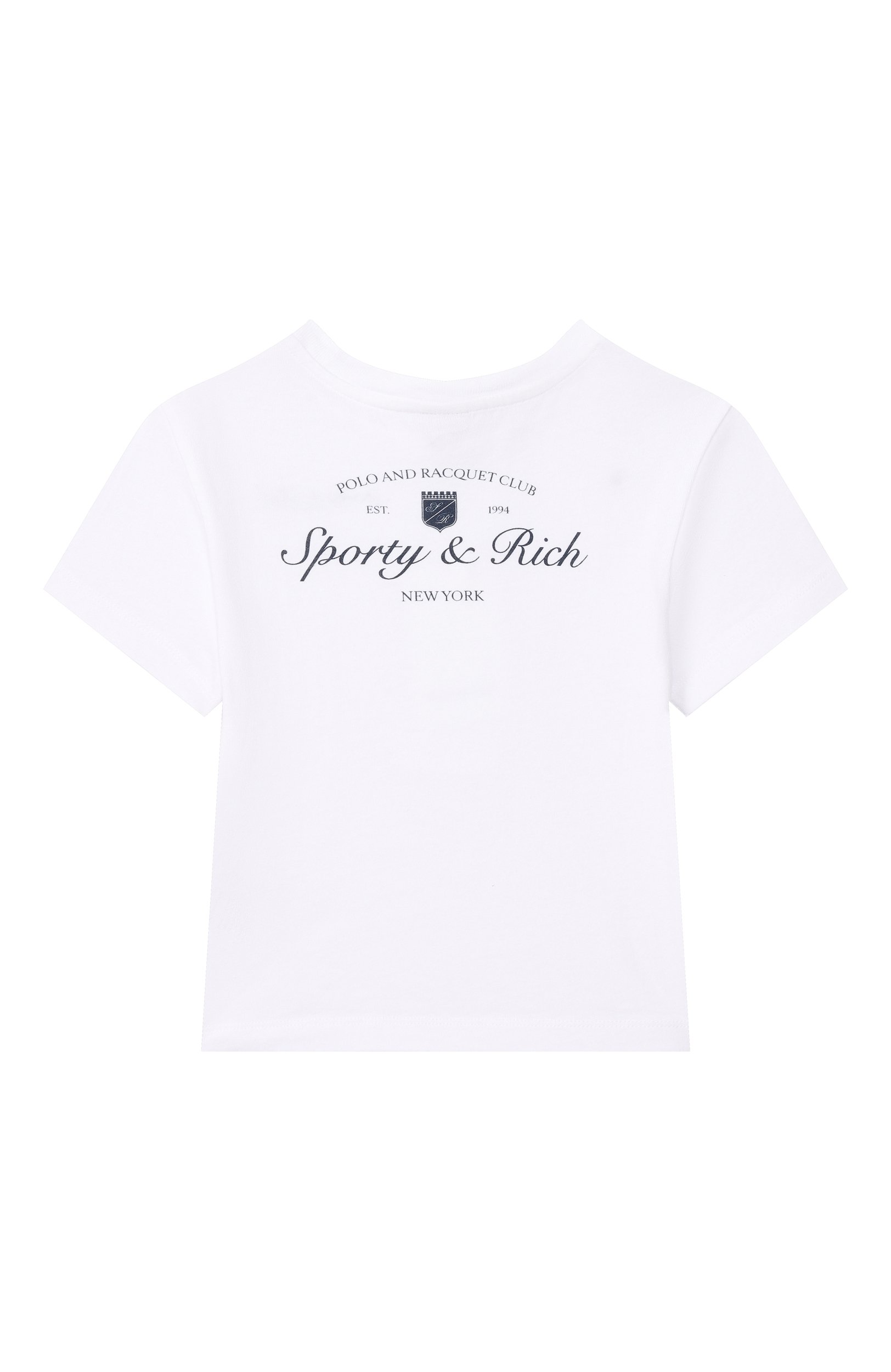 Хлопковая футболка SPORTY AND RICH, арт. T004875325WH01_001, фото 2