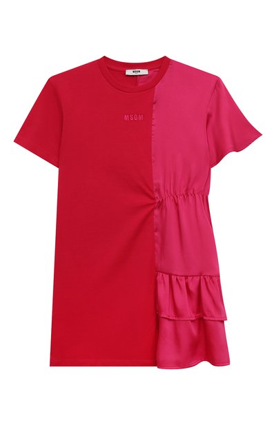 Хлопковое платье MSGM KIDS, арт. MS028815, фото 1