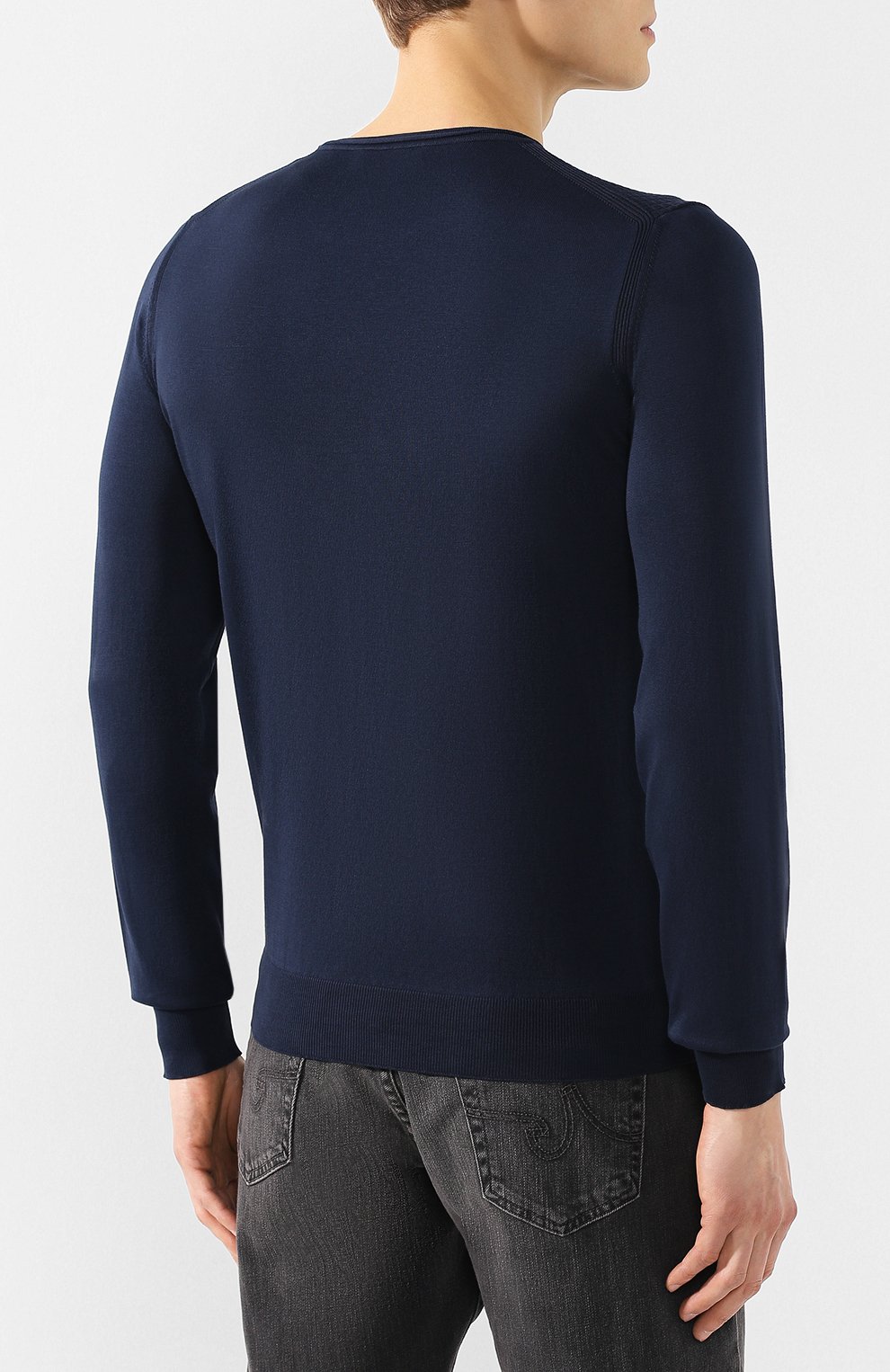 Хлопковый джемпер CORNELIANI, арт. 83M508-9125148/00, фото 4