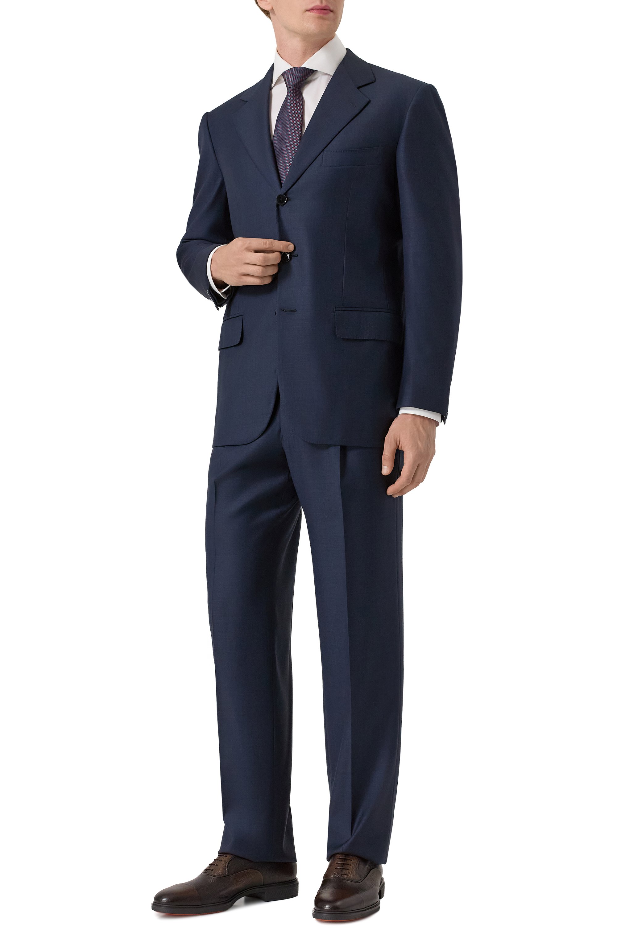 Кожаные оксфорды easy on SANTONI, арт. MGEG18957NEAXPGL, фото 2