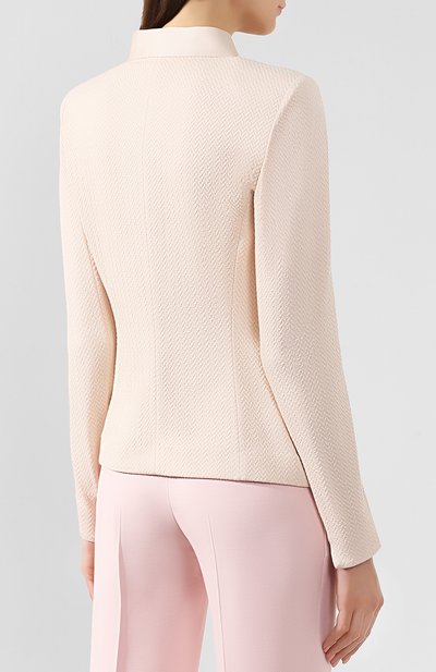 Жакет из вискозы GIORGIO ARMANI бежевого цвета по цене 121500 руб., арт. 3GAG74/AJBLZ, фото 4 Жакет из вискозы GIORGIO ARMANI, арт. 3GAG74/AJBLZ, фото 4