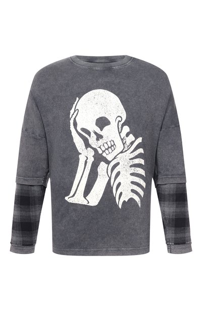 Мужская хлопковый лонгслив PALM ANGELS, арт. PMAB05ES26JER001