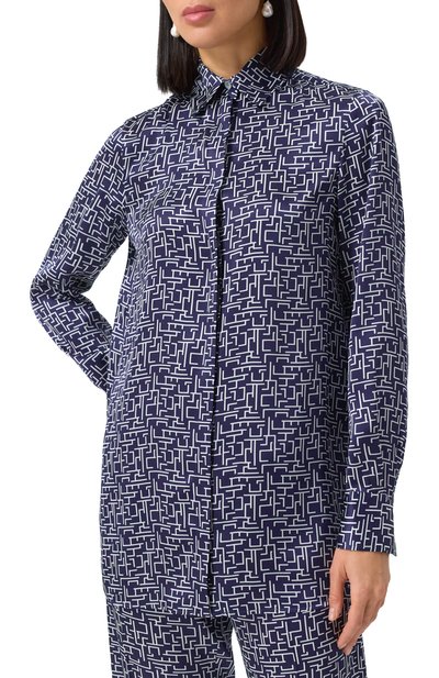 Шелковая блузка KITON, арт. D55407K0926E07, фото 3