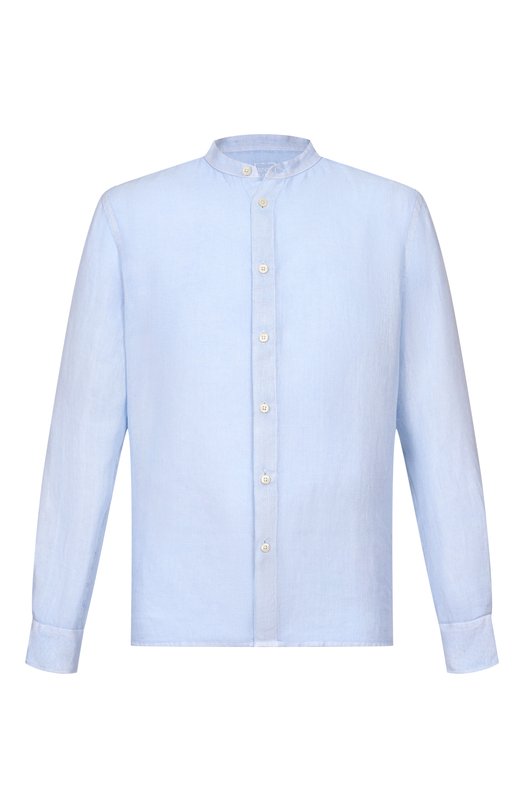 Льняная рубашка 120% Lino 33ALIM1159/0115/S00 Голубой 33ALIM1159/0115/S00