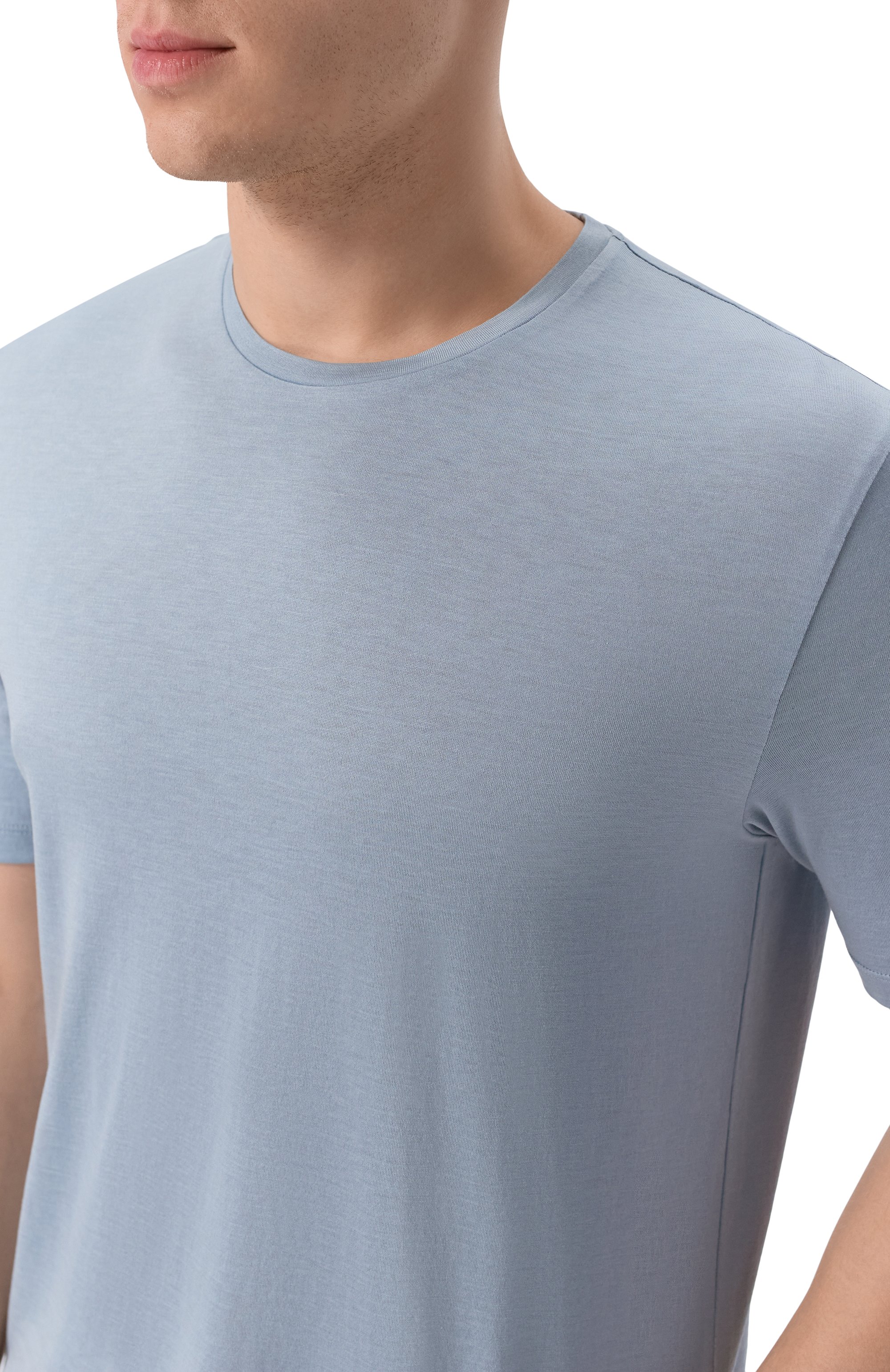 Футболка из шелка и хлопка 12 STOREEZ, арт. 137282, фото 5