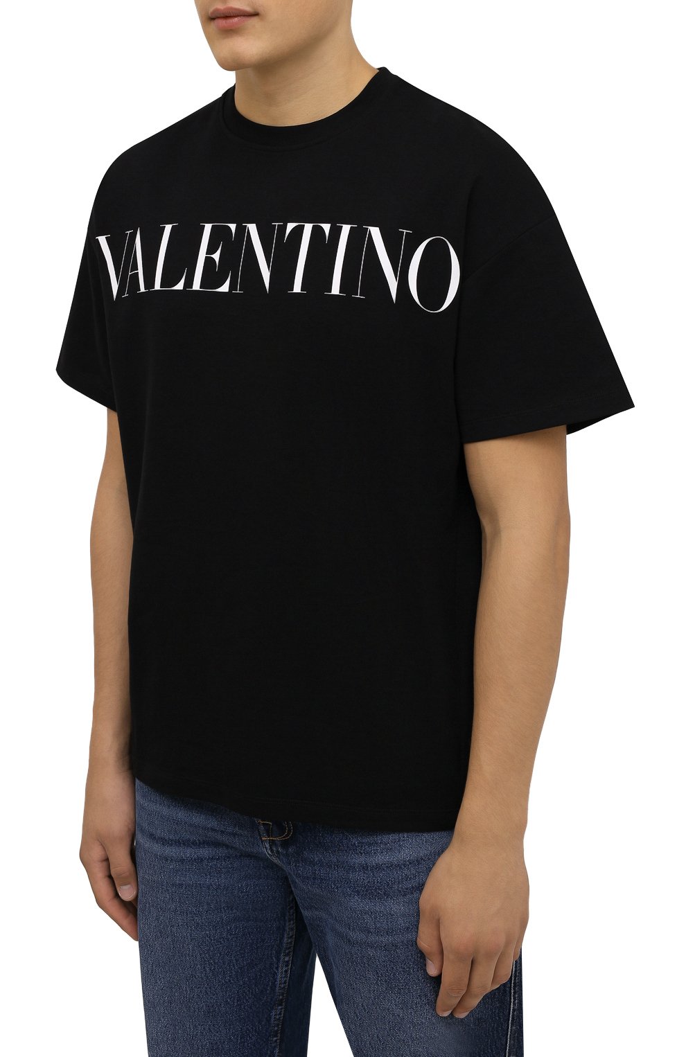 Хлопковая футболка VALENTINO, арт. WV0MG10W7SS, фото 3