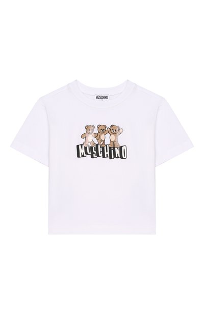 Комплект из футболки и шорт MOSCHINO темно-синего цвета по цене 24000 руб., арт. HUG00W/LCA88, фото 2 Комплект из футболки и шорт MOSCHINO, арт. HUG00W/LCA88, фото 2