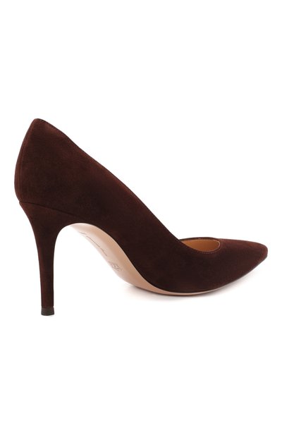 Замшевые туфли gianvito 85 GIANVITO ROSSI темно-коричневого цвета по цене 79300 руб., арт. G24580.85RIC.CAMCH0C, фото 4 Замшевые туфли gianvito 85 GIANVITO ROSSI, арт. G24580.85RIC.CAMCH0C, фото 4