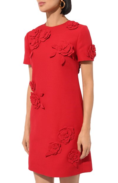 Платье из шерсти и шелка VALENTINO, арт. 5B3VAAG11CF, фото 3