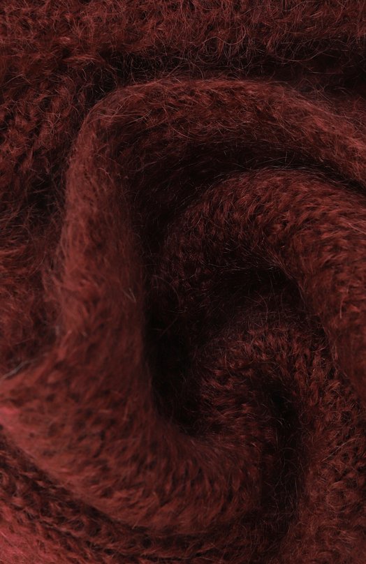 Шерстяной шарф Dries Van Noten 011255-2733-359 Бордовый  011255-2733-359 Фото 3