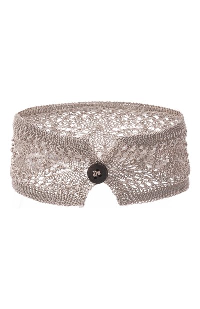 Чокер из вискозы ISABEL BENENATO бежевого цвета по цене 9950 руб., арт. DA03S26, фото 3 Чокер из вискозы ISABEL BENENATO, арт. DA03S26, фото 3