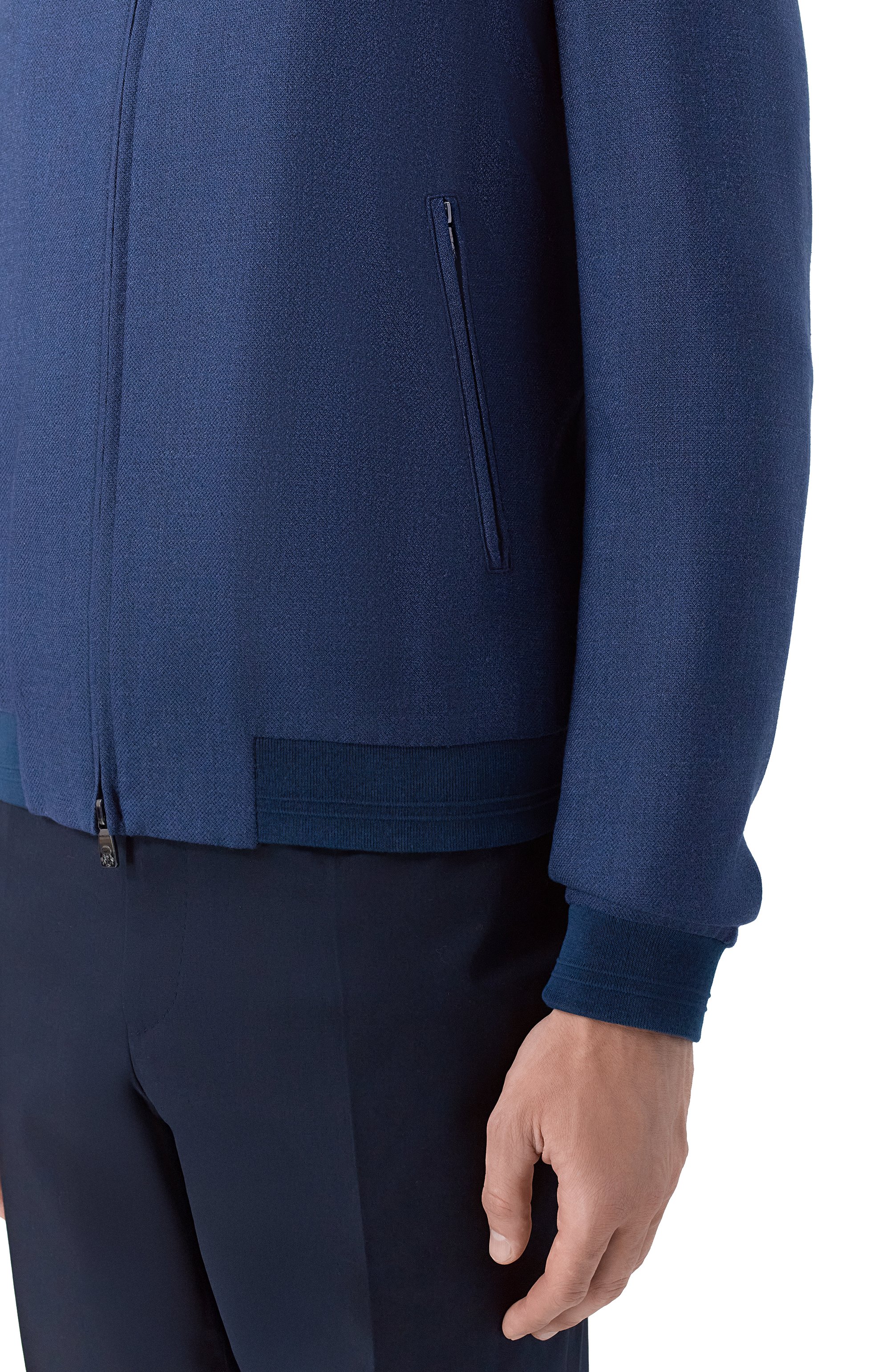 Бомбер из шелка и шерсти CORNELIANI, арт. 27L588/2718266, фото 5