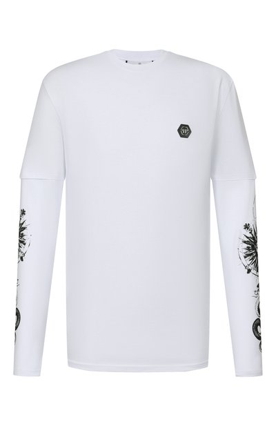 Мужская хлопковый лонгслив PHILIPP PLEIN, арт. SAFC MTK8859 PJY002N