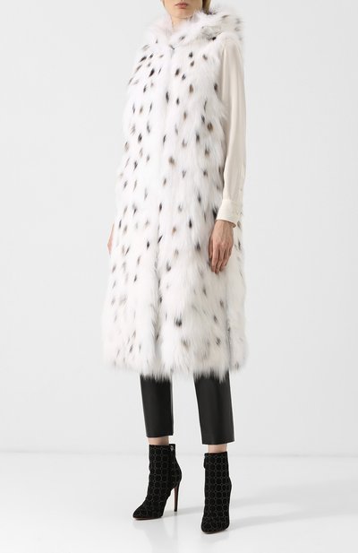 Жилет с капюшоном из меха лисы YVES SALOMON, арт. 9WYG74010FF1X, фото 3