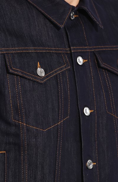 Джинсовая куртка BERLUTI темно-синего цвета по цене 126500 руб., арт. R160BL72-001, фото 5 Джинсовая куртка BERLUTI, арт. R160BL72-001, фото 5
