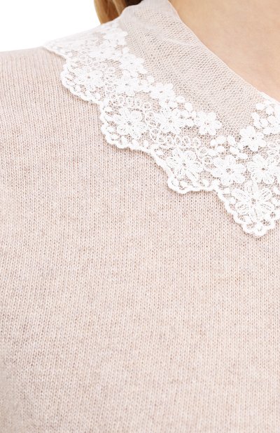 Кашемировый пуловер PHILOSOPHY DI LORENZO SERAFINI бежевого цвета по цене 46450 руб., арт. A0916/5702, фото 5 Кашемировый пуловер PHILOSOPHY DI LORENZO SERAFINI, арт. A0916/5702, фото 5