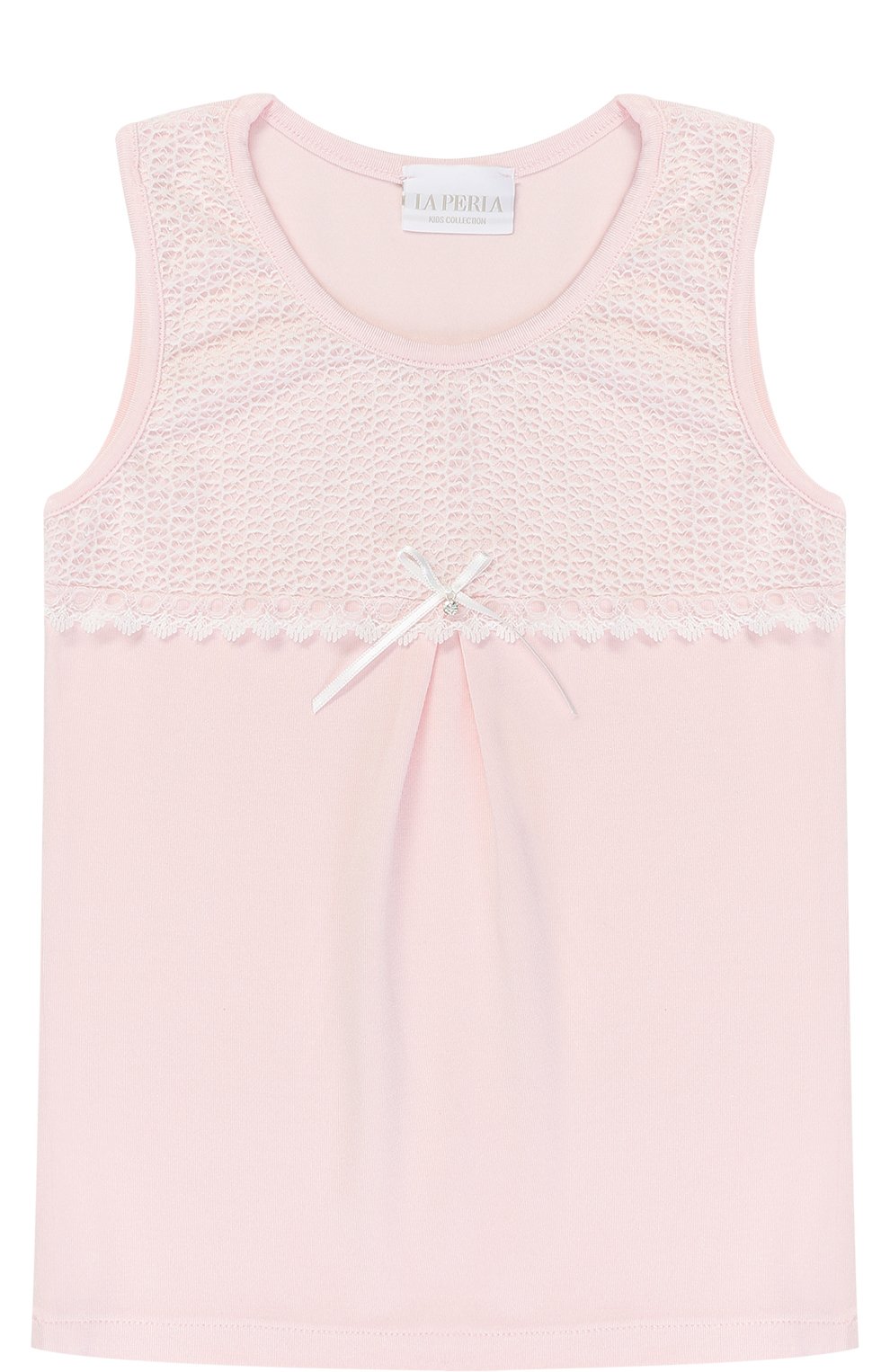 Майка с кружевной отделкой и бантом LA PERLA, арт. 54615/2A-6A, фото 1
