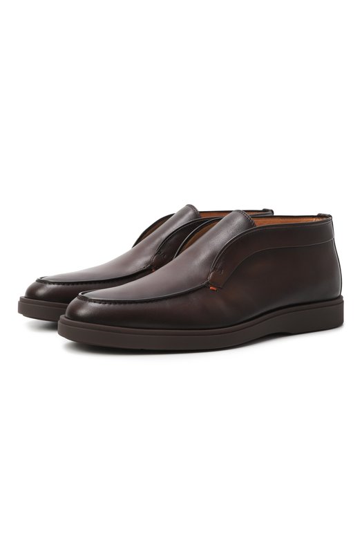 Кожаные ботинки Detroit Santoni MGDG17823DKTGBYP Коричневый MGDG17823DKTGBYP
