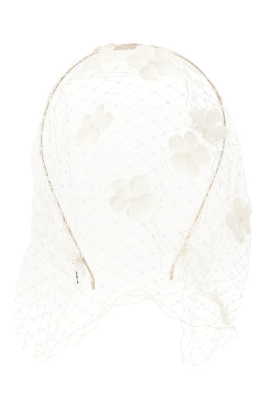 

Ободок с кружевным декором Jennifer Behr, Кремовый