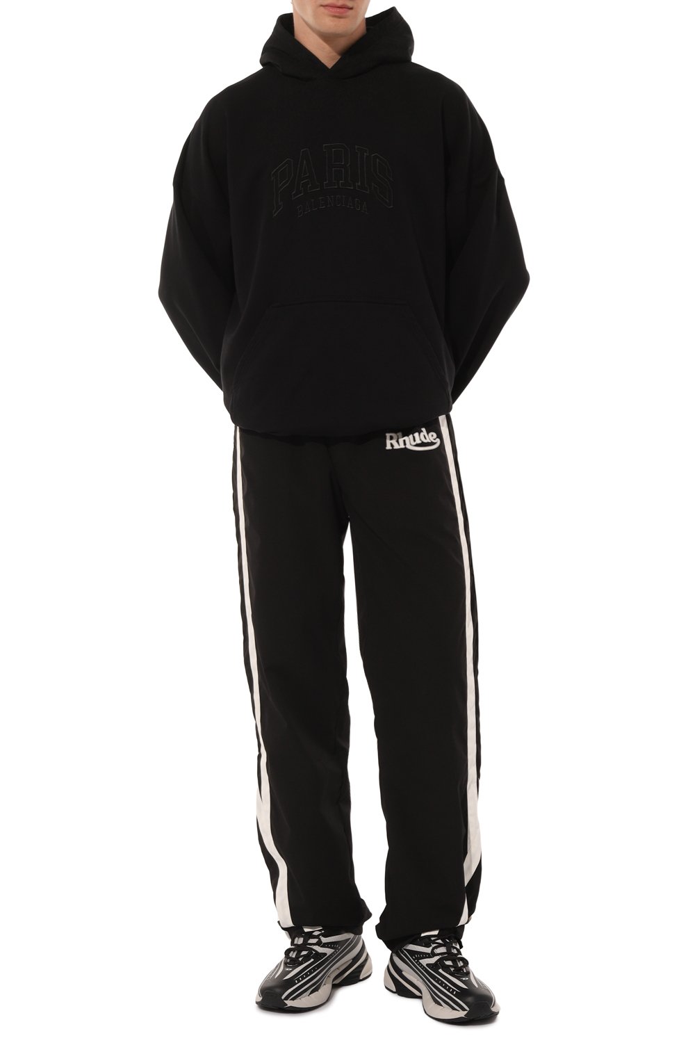 Брюки RHUDE черного цвета по цене 99000 руб., арт. RHPF24PA02862, фото 2 Брюки RHUDE, арт. RHPF24PA02862, фото 2