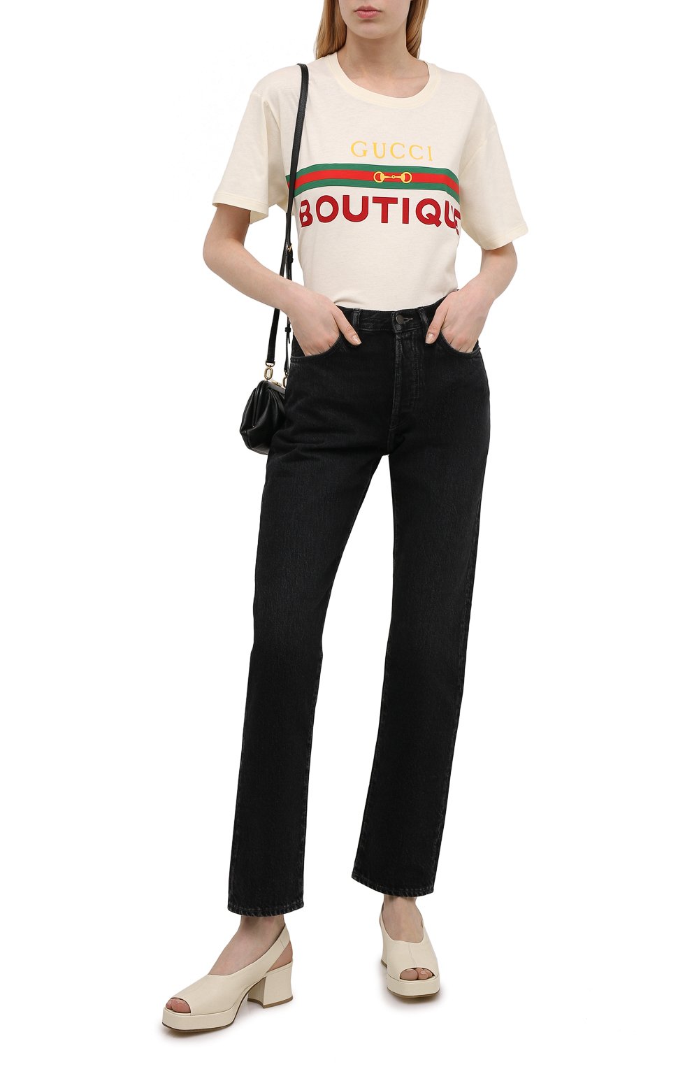 Хлопковая футболка GUCCI, арт. 615044/XJCKY, фото 2