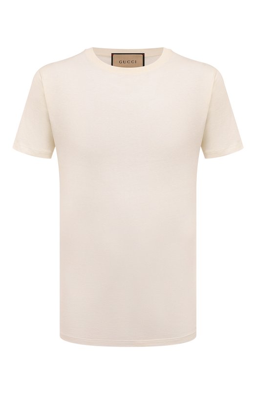 Хлопковая футболка Gucci 761525/XJFZ0 Кремовый 761525/XJFZ0