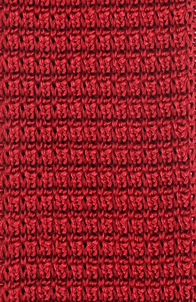 Шелковый вязаный галстук LANVIN красного цвета по цене 14350 руб., арт. 1990/TIE, фото 3 Шелковый вязаный галстук LANVIN, арт. 1990/TIE, фото 3